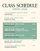 PASTRY AND CHOCOLATE CLASSES