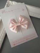 Medium Pink satin bow