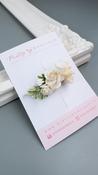 Ivory Rose Flower Clip image