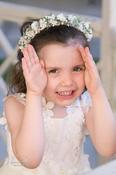 White Babys Breath Flower Headband image