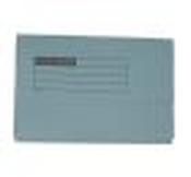 Foolscap 220gsm Manilla Half Flap Document Wallet Blue - Pack of 50