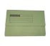 Foolscap 220gsm Manilla Half Flap Document Wallet Green - Pack of 50
