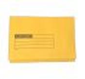 Foolscap 280gsm Manilla Full Flap Document Wallet Yellow - Pack of 50