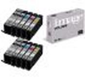 Canon CLI581 Ink Cartridges Replacements with Free Paper  - 10 Pack image