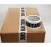 Printed BOPP Tape HANDLE WITH CARE Black/White 48mm 66m 38mu  - Pack of  72