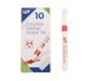 Red Drywipe Chisel Tip Marker - 10 Pack