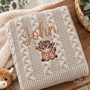 The Highland Cow Blanket image