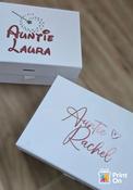 Godmother Proposal Box - Flute &amp; Choc - Rose gold script