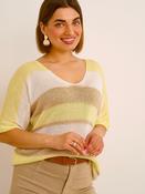 Lurex Stripe Top - Lemon