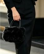 Fur Bag - Black