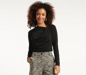 SL Top Asymmetrical Neckline - Black