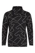 Roll Neck Knit -  Black 261-6391-6618-0