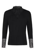 Lace Inset Top - Black 262-6876-6914-0 image