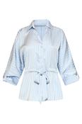Peplum Blouse - Blue image