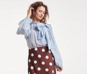 Bow Blouse - Light Blue image