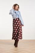 Spot Slip Skirt - Brown/Blue image