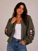 Embroidered Jacket - Khaki image