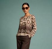Print Fine Knit - Choc