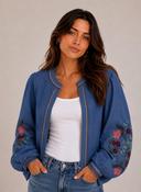 Embroidered Jacket - Denim image
