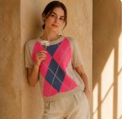 Argyle Knit - Cream