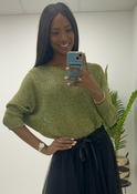 Shimmer Back Bow Top - Green image