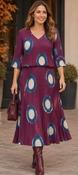Emma Dress - Grape Circle