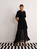 Dress/Chiffon Skirt - Black