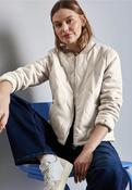 Padded Velours Jkt w. Quilting