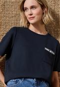 Top w.deco tape at pocket  -  darkest blue                   325603
