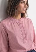 Corduroy blouse w ruffle detail - vintage blush                  346864 image