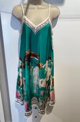 Art Strap Dress (short)- Green image