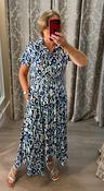 Button/Collar Dress - Blue image