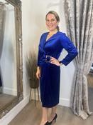 YEW Norah Velvet Dress - Royal image