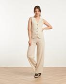SL Sand-Black Waistcoat 25128