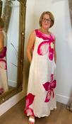 Grace Flower Print Dress - White