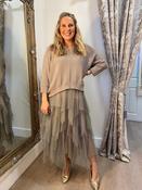 Handkerchief Dress Set - Mink