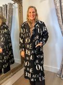 Alphabet Coat - Black