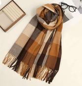 Check Scarf - Camel image