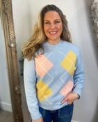 Argyle Knit - Blue