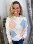 Argyle Knit - Cream