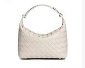 Mini Lattice Bag - Cream