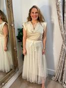 Sequin Tulle Skirt - Cream