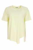 Jersey top with cut out detail at hem Lemon NAS26112