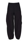 Shaped Trouser With Tucks At Front - Black  NAW26127A image