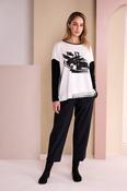 Drawstring Trouser With Tab At Hem Black  NAW26116
