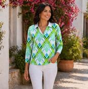 2 Button Sporty Top - Lime