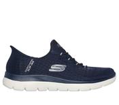 Skechers 150128 Ladies Trainer-Navy/Silver image