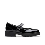 Clarks Eris Jane Y School Shoe-Black Patent F image