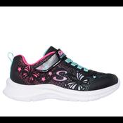 Skechers 303380l Girls Trainer-Black Multi