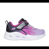 Skechers 303713n Girls Trainer-Black Multi